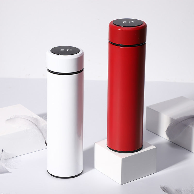 316 Stainless Steel Smart Insulated Water Bottle With Tea-Drink Separation For Men And Women